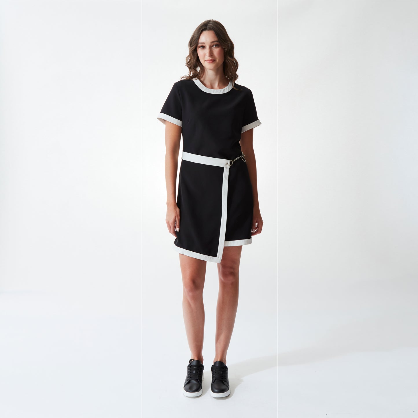 KENDALL DRESS- Black/White