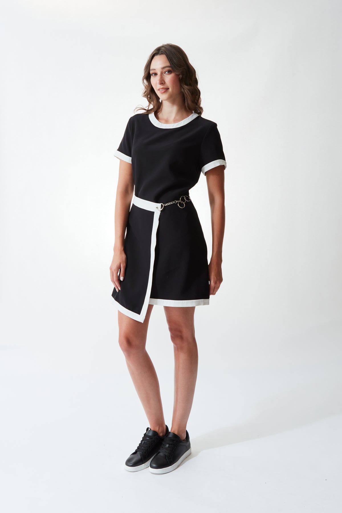 KENDALL DRESS- Black/White– Shopsection101