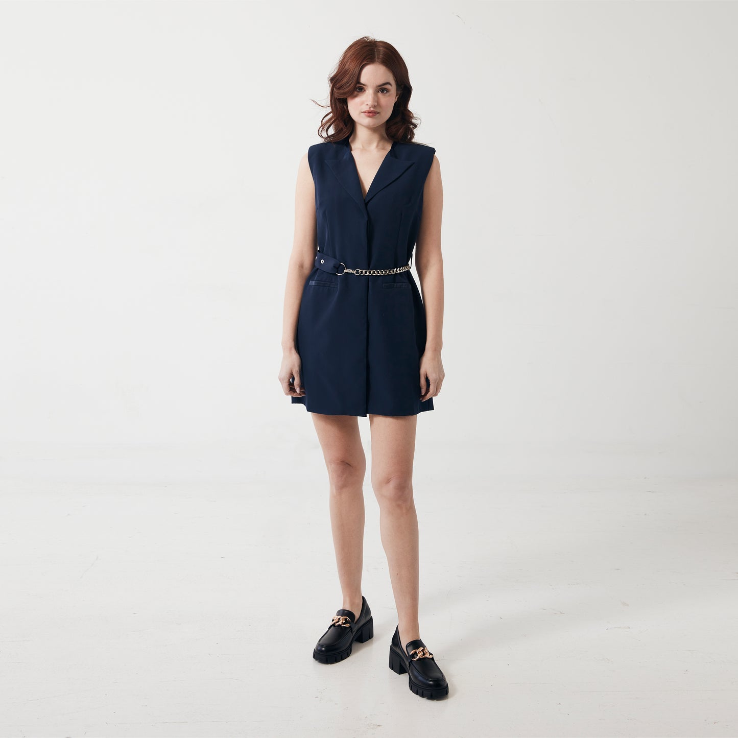 MADDIE DRESS- Navy