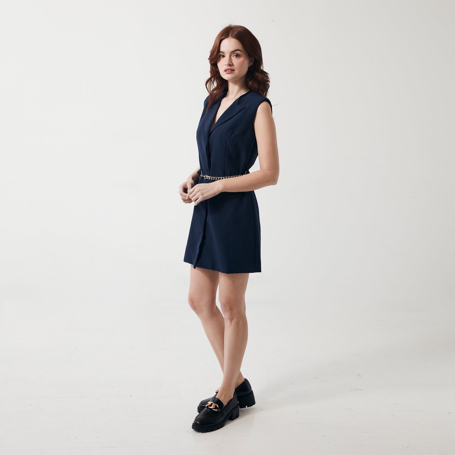 MADDIE DRESS- Navy