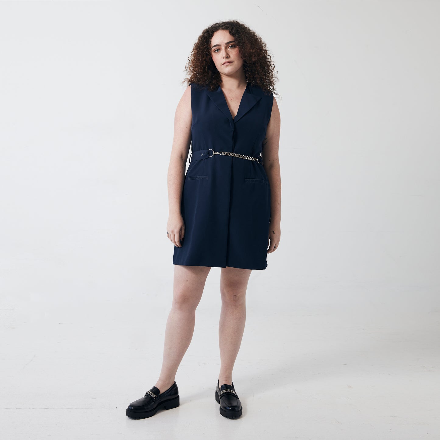 MADDIE DRESS- Navy